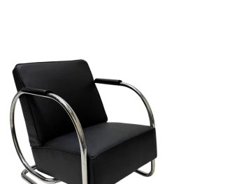 Art Deco Modernist Bauhaus Tubular Steel Lounge Chairs by Frits Kuyken, 1936